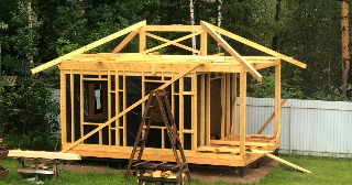 Сарай из бруса 100х100 в Йошкар-Оле - строительство под ключ | Строй-Шкр от 42172 руб.